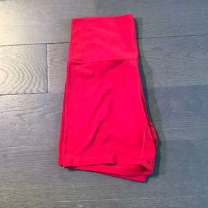 Lululemon red align shorts, size 8